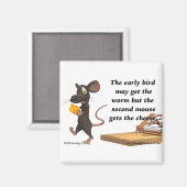 De tweede muis krijgt de kaas magneet (Voorkant / Achterkant)