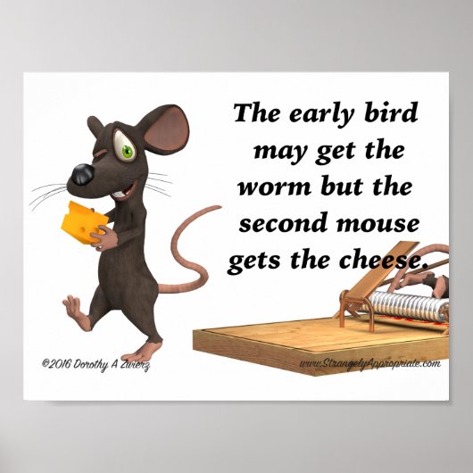 De tweede muis krijgt de kaas poster (Voorkant)