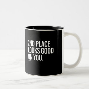 De tweede plaats ziet er goed uit op je - Runni Tweekleurige Koffiemok