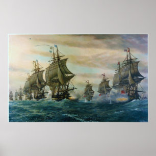 De tweede slag om de Virginia Capes Poster