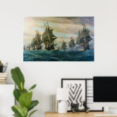 De tweede slag om de Virginia Capes Poster (Thuiskantoor)