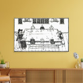 De tweede tabel van goede genezing canvas afdruk (Insitu (Woonkamer))