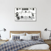 De tweede tabel van goede genezing canvas afdruk (Insitu (Slaapkamer))