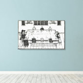 De tweede tabel van goede genezing canvas afdruk (Insitu (Houten vloer))