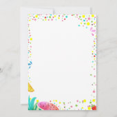 De tweede verjaardag van het meisje van de zomer:  kaart (Achterkant)