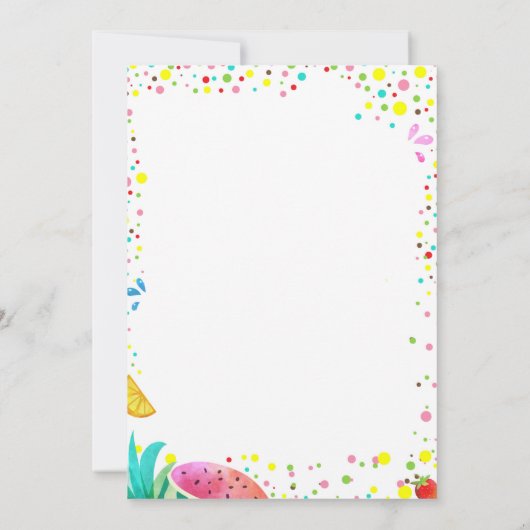 De tweede verjaardag van het meisje van de zomer:  kaart (Achterkant)