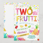 De tweede verjaardag van het meisje van de zomer:  kaart (Voorkant / Achterkant)