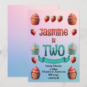 De tweede verjaardag van Jasmine Kaart (Voorkant / Achterkant)