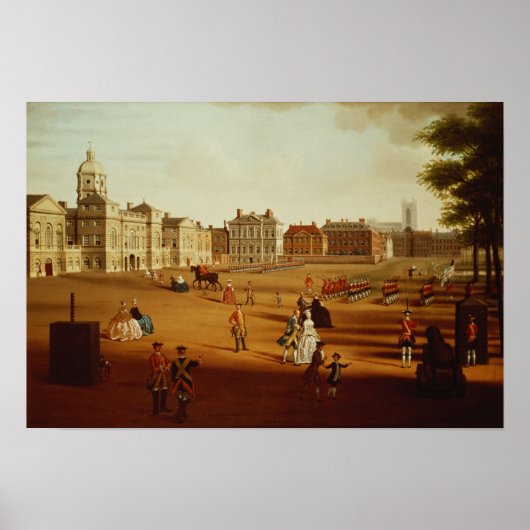 De tweede voetballer op de parade bij de horeca poster (Voorkant)