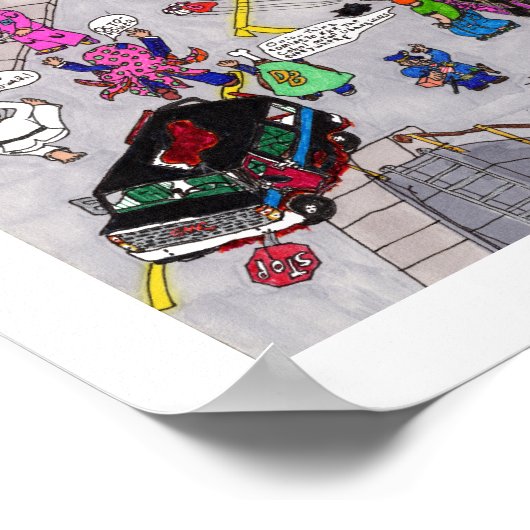 De tweede volttekening poster (Hoek)