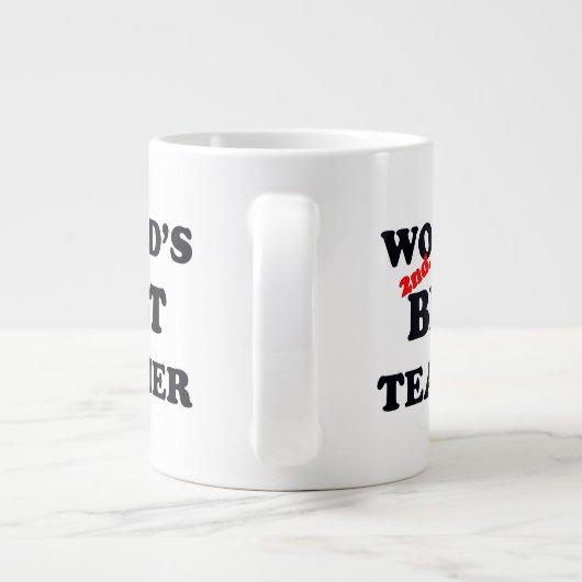 De tweede wereld. Beste leraar Grote Koffiekop (Achterkant)