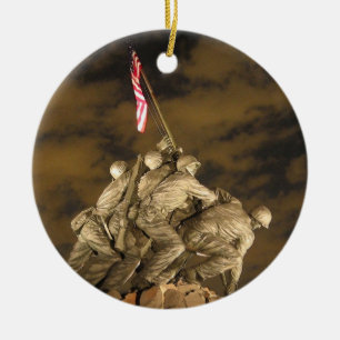 De Tweede Wereldoorlog Iwo Jima Memorial Arlington Keramisch Ornament