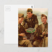 De Tweede Wereldoorlog van 1940 en soldaten met sn Briefkaart (Voorkant / Achterkant)