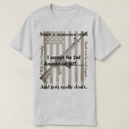 De tweede wijziging wordt niet overtreden  t-shirt