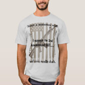 De tweede wijziging wordt niet overtreden  t-shirt (Voorkant)