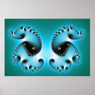 De tweeling Abstracte Poster
