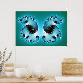 De tweeling Abstracte Poster (Keuken)