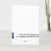 De tweeling draagt gestapeld feestdagen kaart (Achterkant)