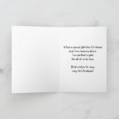 De tweeling draagt gestapeld feestdagen kaart (Binnen)