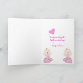 De tweeling Gelukwensen van de Meisjes van het Kaart (Binnen)