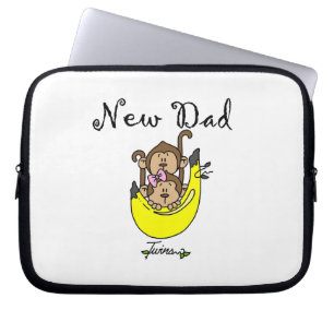 De tweeling Giften van de Papa van de Jongen en va Laptop Sleeve