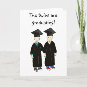 De tweeling is een graduatiekaart kaart