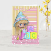 De tweeling Kaart van de Verjaardag van de Zuster (Gele Bloem)