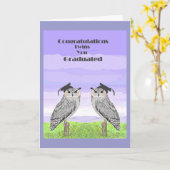 De Tweelingen van de Gelukwensen van afstuderen Kaart (Gele Bloem)