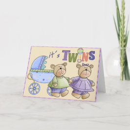 De Tweelingen van het baby Kaart