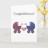 De Tweelingen van het Baby van de jongen en van Kaart (Gele Bloem)