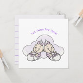 De tweelingen zijn hier kaart (Voorkant / Achterkant in situ)