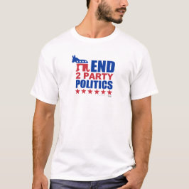 De TweepartijenPolitiek van het eind T-shirt
