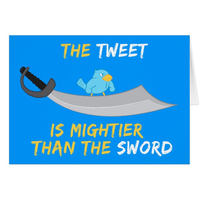 De Tweet is Mightier dan het zwaard (Voorkant Horizontaal)