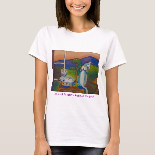 De twevils - Pinky & Bleu T-shirt (Voorkant)