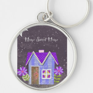 De Twilight Garden (Maarts viooltje & Indigo) Sleutelhanger
