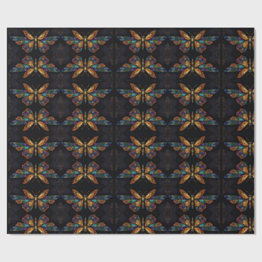 De Twilight Symphony Butterfly. Cadeaupapier (Vlak)