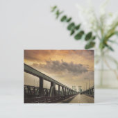 De Twin Bridges over het Briefkaart van Mississipp (Staand voorkant)