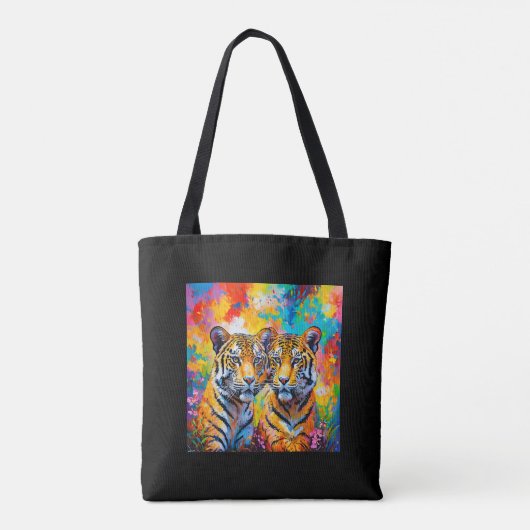 De Twin Tigers Tote Bag (Achterkant)