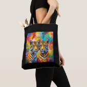 De Twin Tigers Tote Bag (Dichtbij)