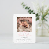 De Twins van ArtsApp tonen Dank u+Aankondiging van Kaart (Staand voorkant)