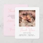 De Twins van ArtsApp tonen Dank u+Aankondiging van Kaart (Voorkant / Achterkant)