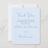 De Twins van ArtsApp tonen Dank u+Aankondiging van Kaart (Achterkant)