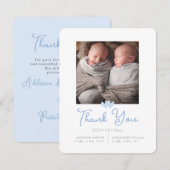 De Twins van ArtsApp tonen Dank u+Aankondiging van Kaart (Voorkant / Achterkant)