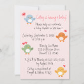 De Twitter in Town Baby shower Kaart (Voorkant)