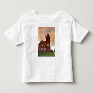 De Two Harbors Lighthouse met uitzicht op Agate Ba Kinder Shirts