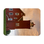De Two Harbors Lighthouse met uitzicht op Agate Ba Magneet (Horizontaal)