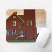 De Two Harbors Lighthouse met uitzicht op Agate Ba Muismat (Met muis)