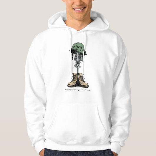 De TYFYS Podcast Hoodie T-Shirt (Voorkant)