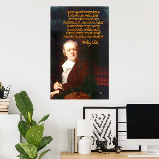 De Tyger van William Blake Poster (Thuiskantoor)