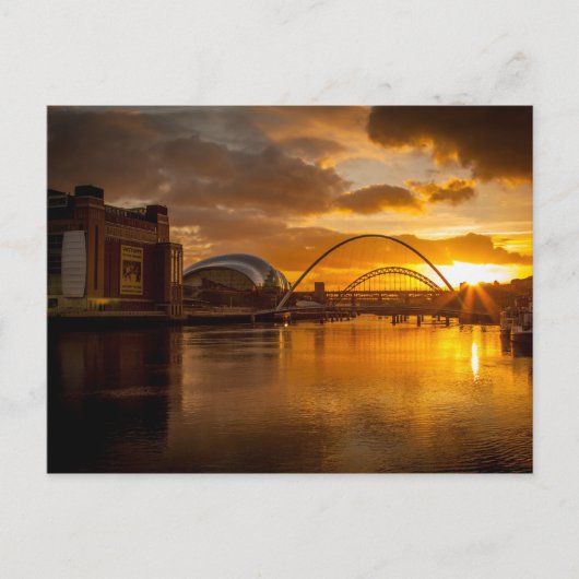 De Tyne bij Sunset Briefkaart (Voorkant)